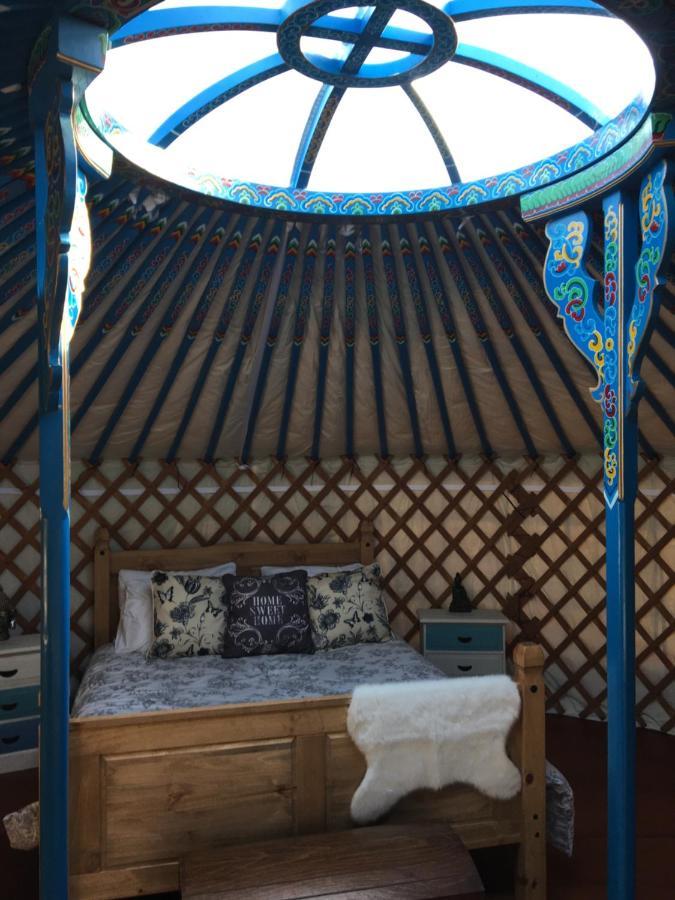 French Fields Luxury Glamping Original Mongolian Yurt Hotel Le-Vieux-Cerier ภายนอก รูปภาพ